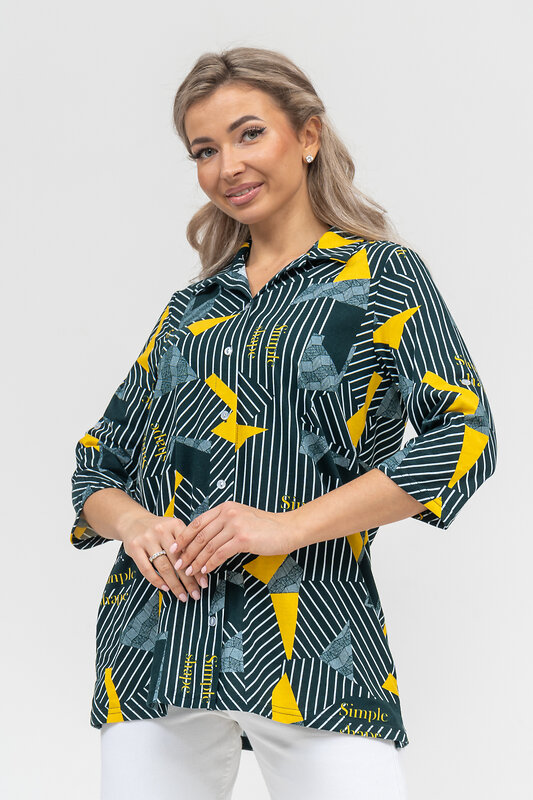 Натали Рубашка 578697 36903 зеленый