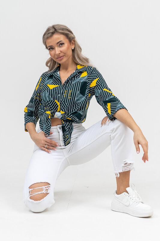 Натали Рубашка 578697 36903 зеленый