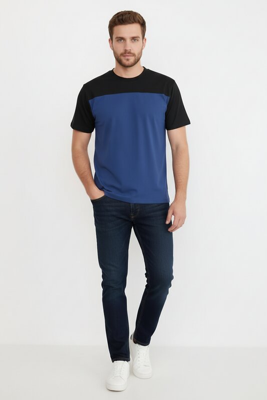 Натали Футболка 578702 14482 темно-синий+черный