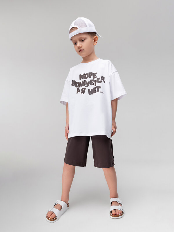 Bodo Футболка 578734 4-454MU белый (коричневый)