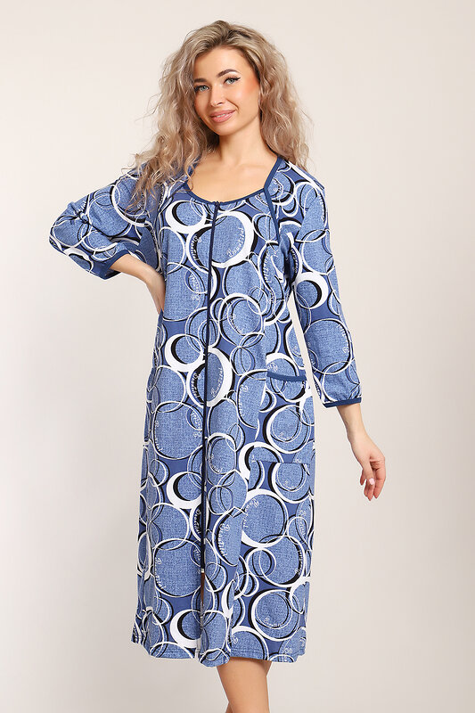 Натали Халат 578747 51162 синий