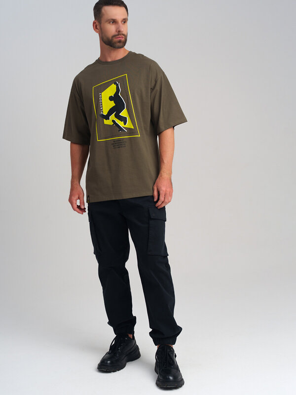 PLAYTODAY Фуфайка 578759 12556035 хаки,жёлтый