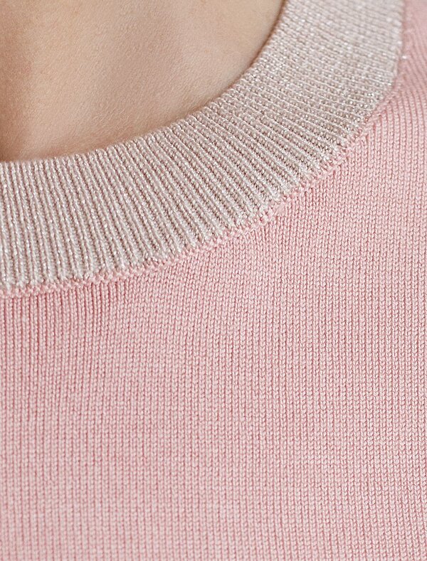 VILATTE Джемпер 578790 D39.388 пудровый