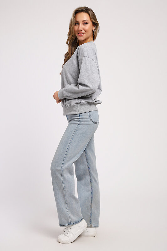 Натали Свитшот 578889 21064 серый меланж