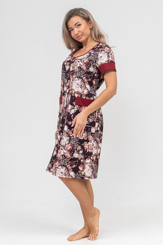 Натали Халат 578893 36895 коричневый