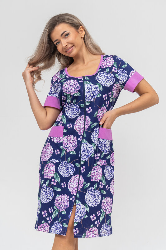 Натали Халат 578906 36894 синий