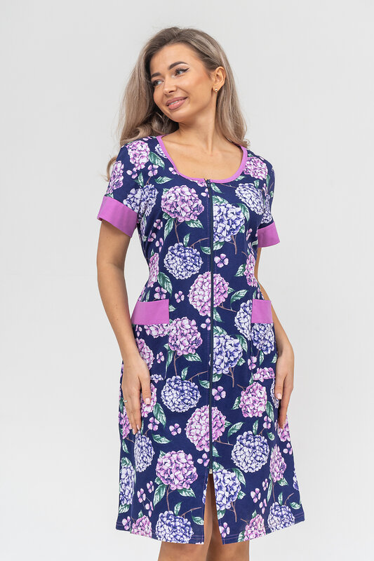 Натали Халат 578906 36894 синий