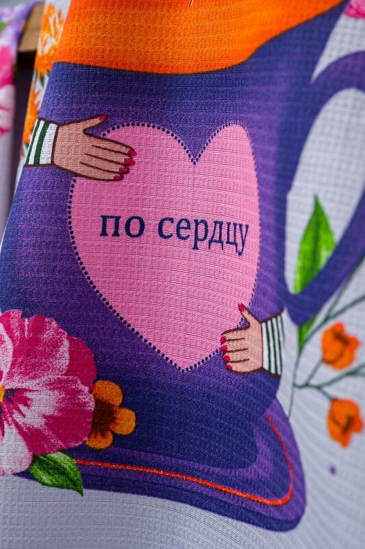 Натали Полотенце 578910 Набор полотенец Цветочное настроение серый с цветами