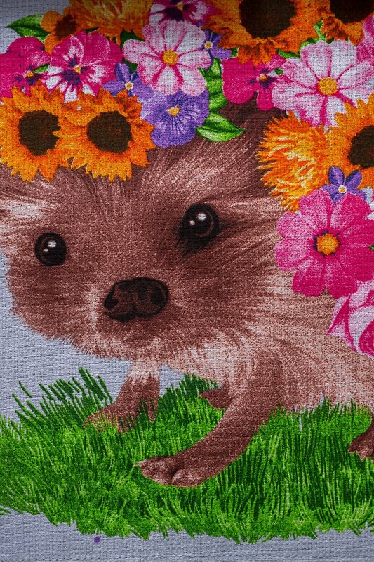 Натали Полотенце 578910 Набор полотенец Цветочное настроение серый с цветами