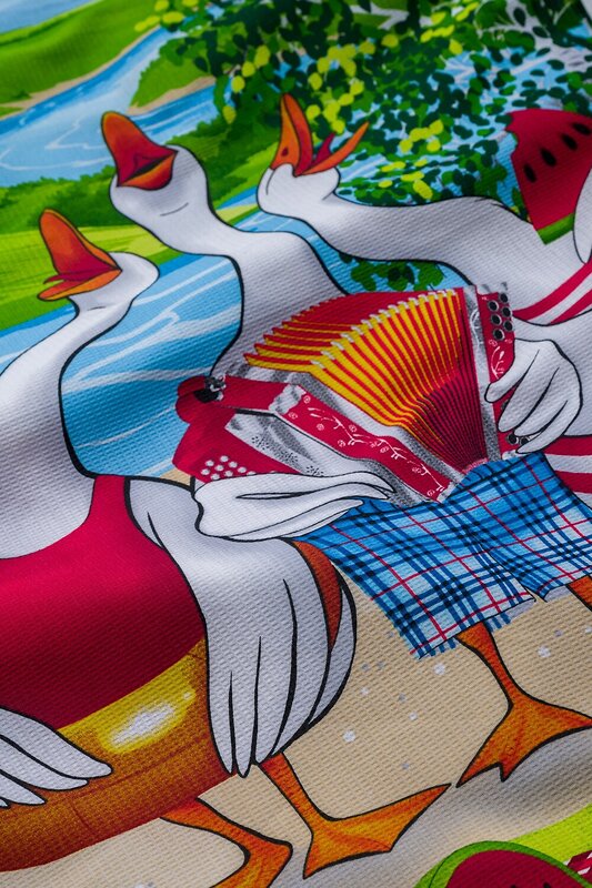 Натали Полотенце 578912 Полотенце банное Веселые гуси ассорти