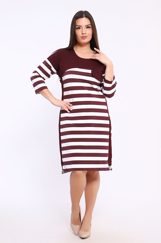 Натали Платье 578928 29011 бордовый
