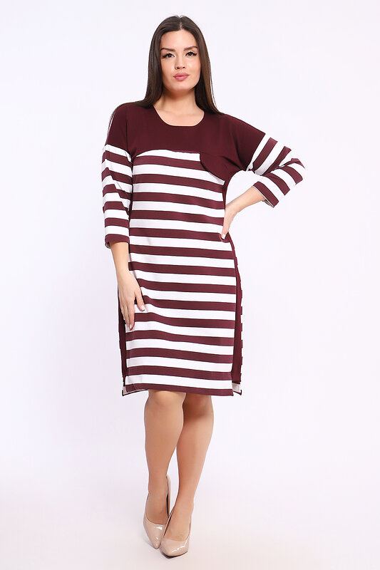 Натали Платье 578928 29011 бордовый