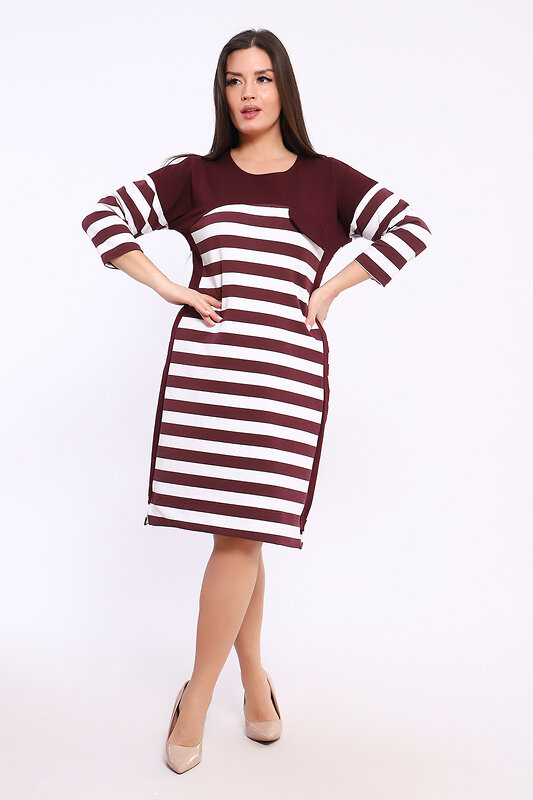 Натали Платье 578928 29011 бордовый