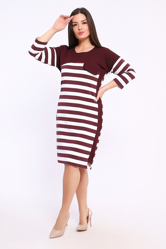 Натали Платье 578928 29011 бордовый