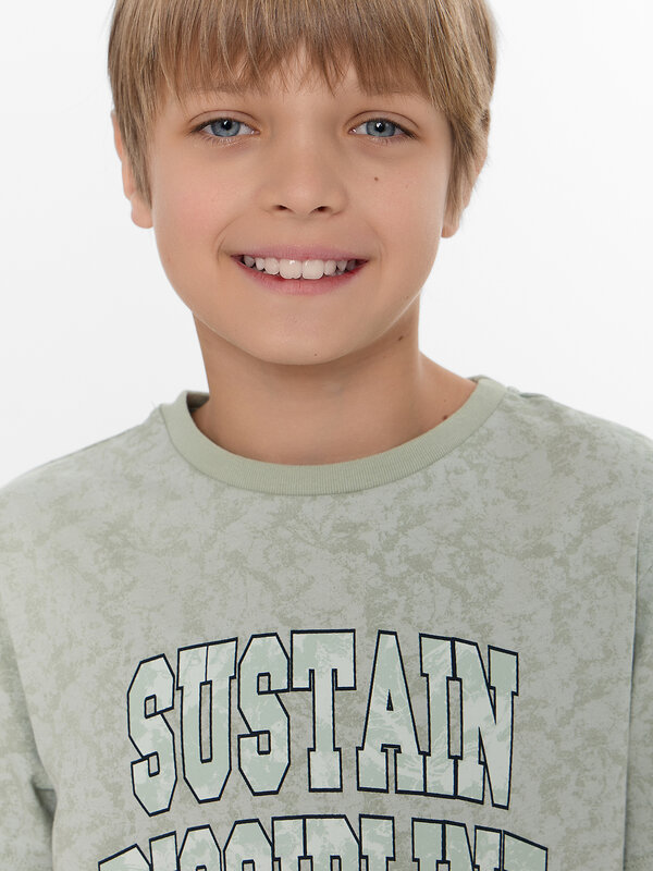 MARK FORMELLE Футболка 578949 113379 милитари ментол +печать