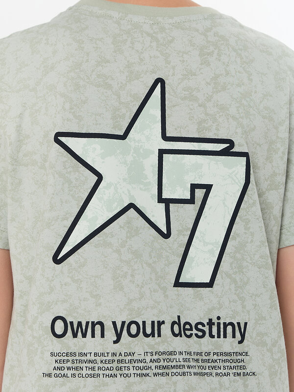 MARK FORMELLE Футболка 578949 113379 милитари ментол +печать