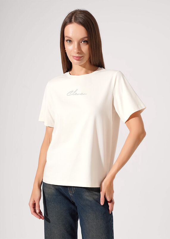 CLEVER Футболка 578985 366462г_п молочный