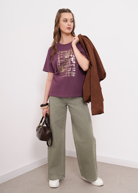 CLEVER Футболка 578987 266682кдт_п сливовый