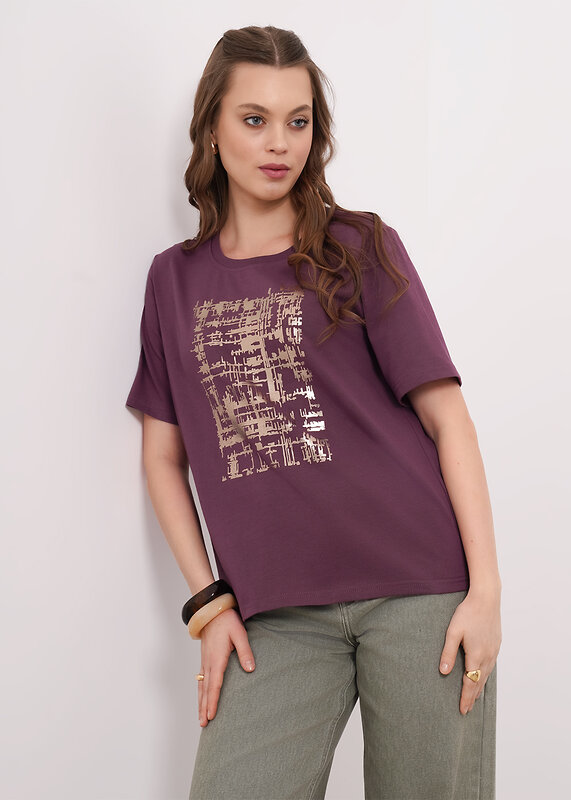 CLEVER Футболка 578987 266682кдт_п сливовый