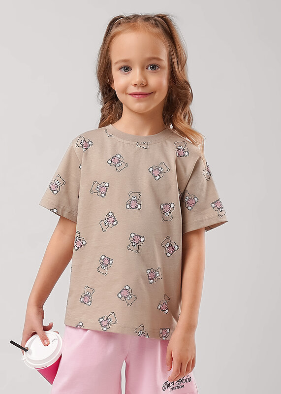 CLEVER Футболка 579069 866748кдн бежевый/чёрный