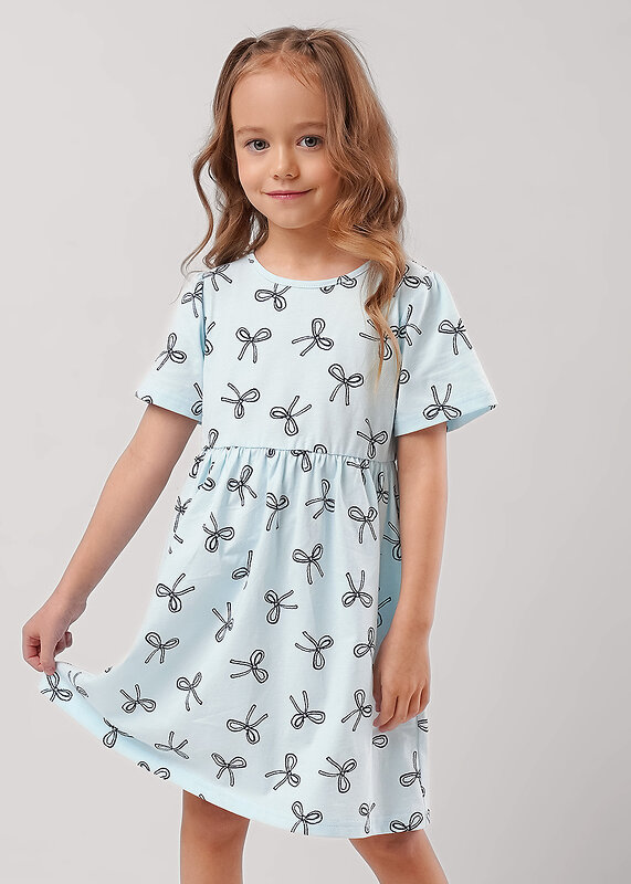 CLEVER Платье 579074 867270кдн св.голубой/т.серый