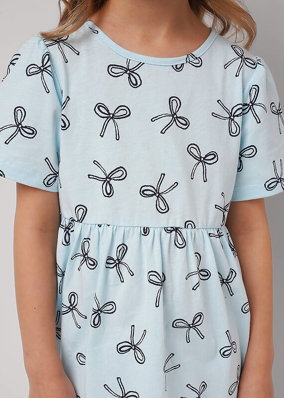 CLEVER Платье 579074 867270кдн св.голубой/т.серый