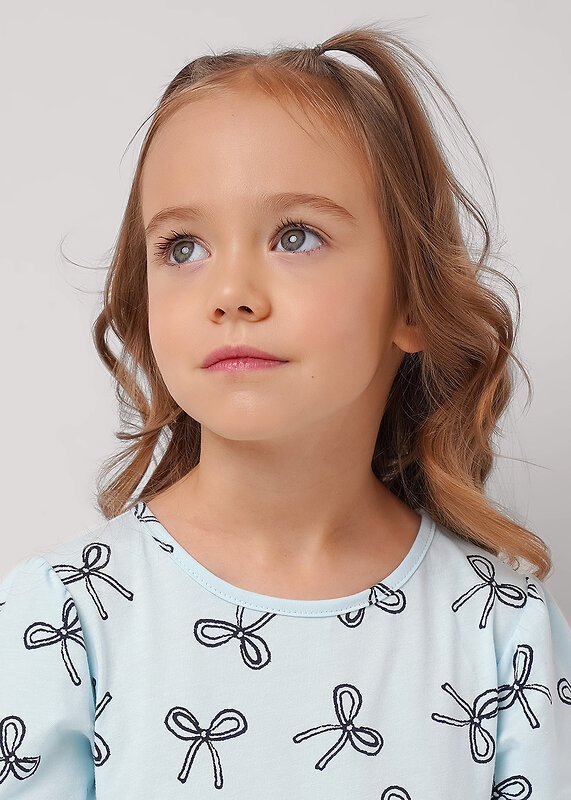 CLEVER Платье 579074 867270кдн св.голубой/т.серый