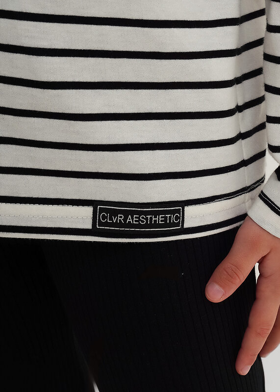 CLEVER Фуфайка 579078 867281кдн молочный/чёрный