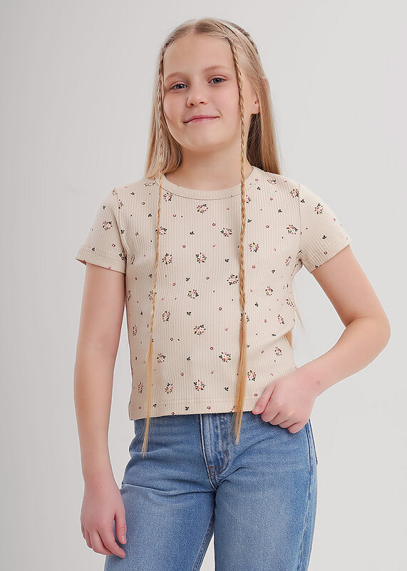 CLEVER Футболка 579084 867268шлн бежевый/зелёный