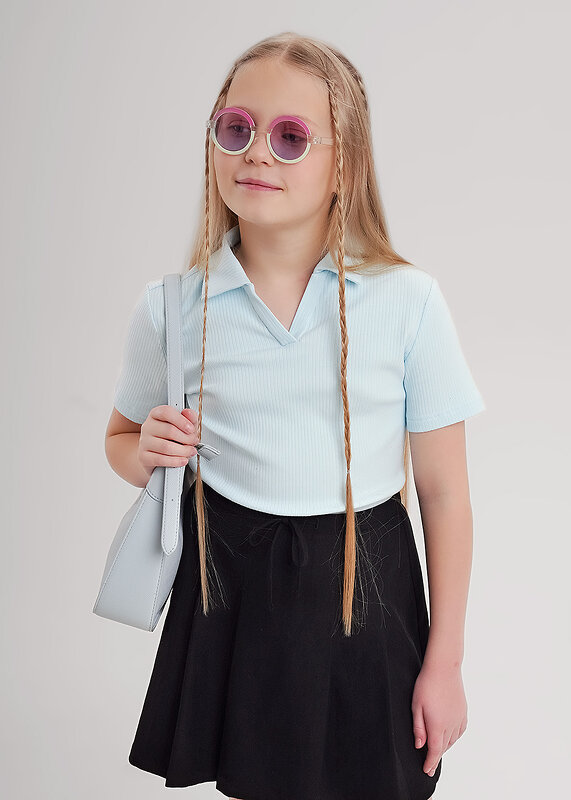 CLEVER Джемпер 579089 867266шл св.голубой