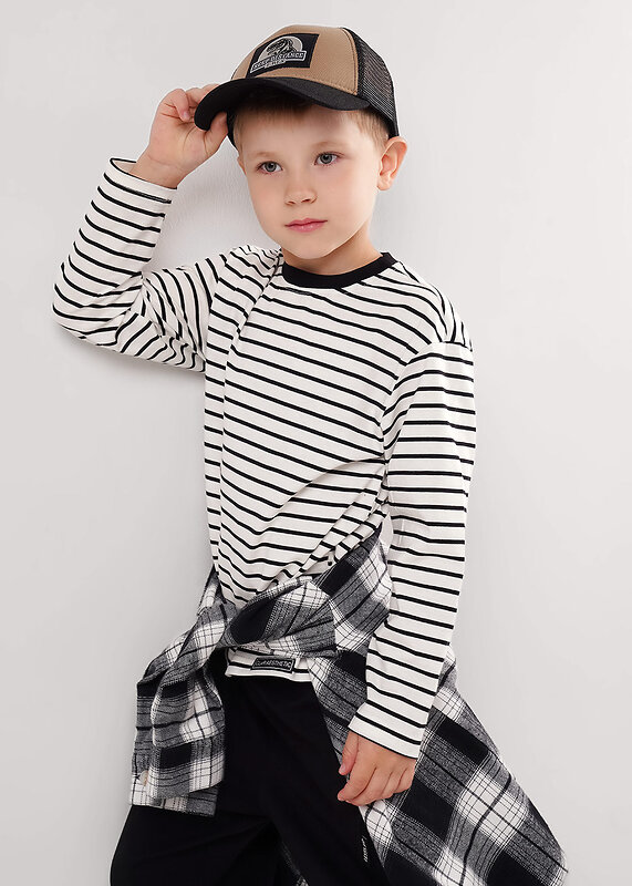 CLEVER Фуфайка 579090 867280кдн молочный/чёрный