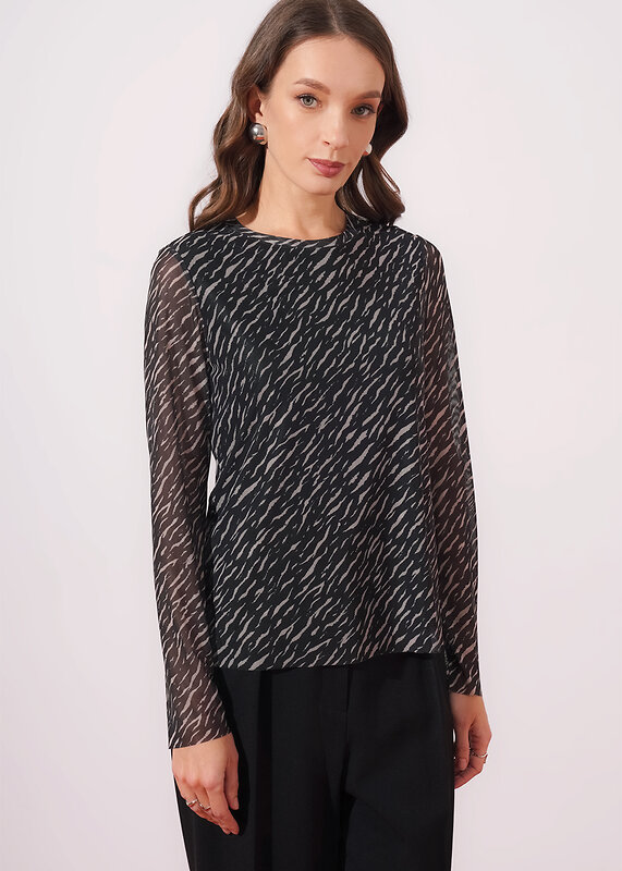 CLEVER Джемпер 579106 267083/196емн чёрный/св.бежевый