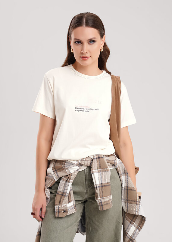 CLEVER Футболка 579111 267087/195кк_п молочный