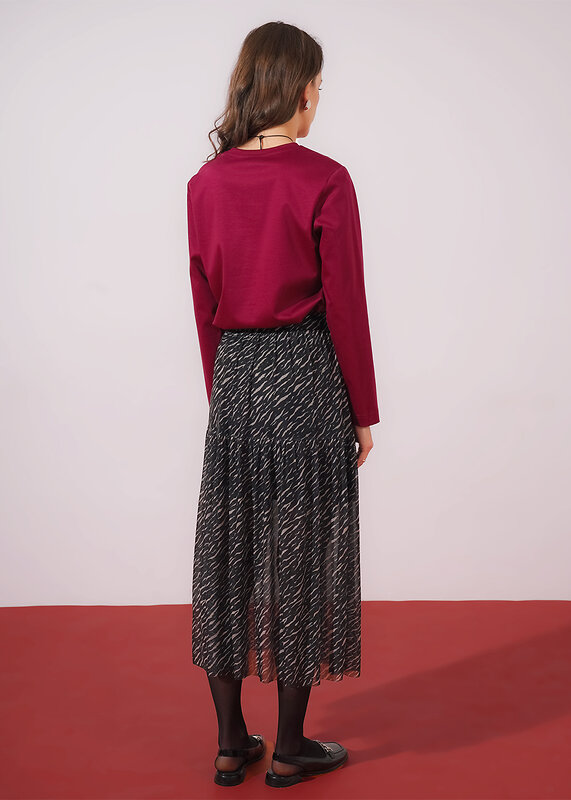 CLEVER Юбка 579117 267080/196емн чёрный/св.бежевый