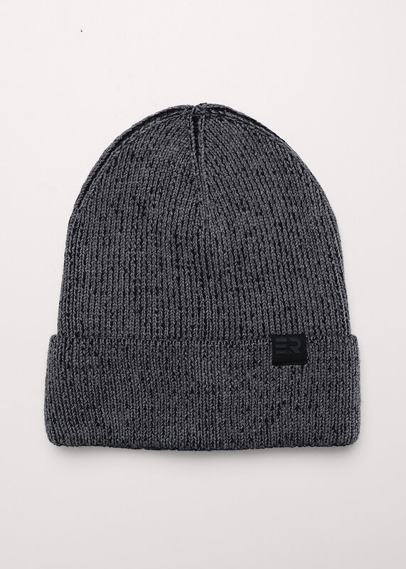CLEVER Шапка 579150 564630вн меланж серый/чёрный