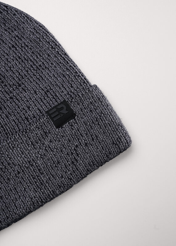 CLEVER Шапка 579150 564630вн меланж серый/чёрный