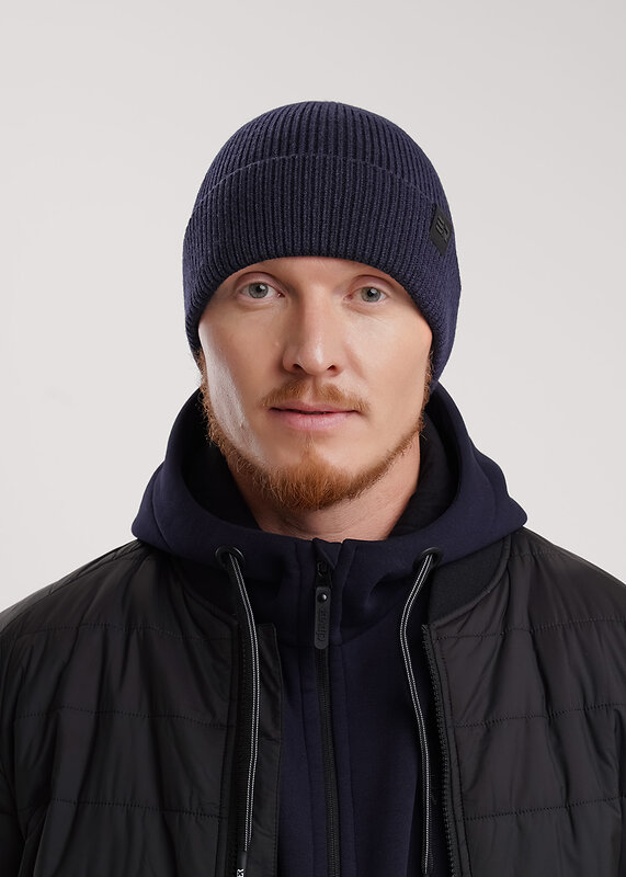 CLEVER Шапка 579152 564630вн т.синий/чёрный