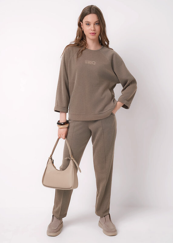 CLEVER Джемпер 579159 267103/195зэж св.коричневый/т.серый