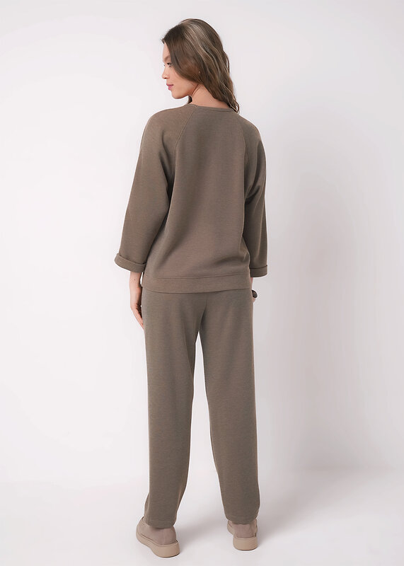 CLEVER Джемпер 579159 267103/195зэж св.коричневый/т.серый