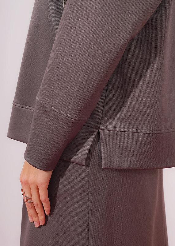 CLEVER Джемпер 579165 267098/196д кофейный/т.серый