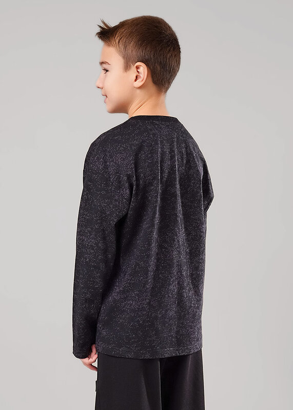 CLEVER Фуфайка 579182 867299/10кдн_п т.серый/чёрный