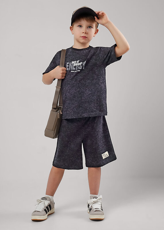 CLEVER Футболка 579183 865769/10кдн_п1 т.серый/чёрный