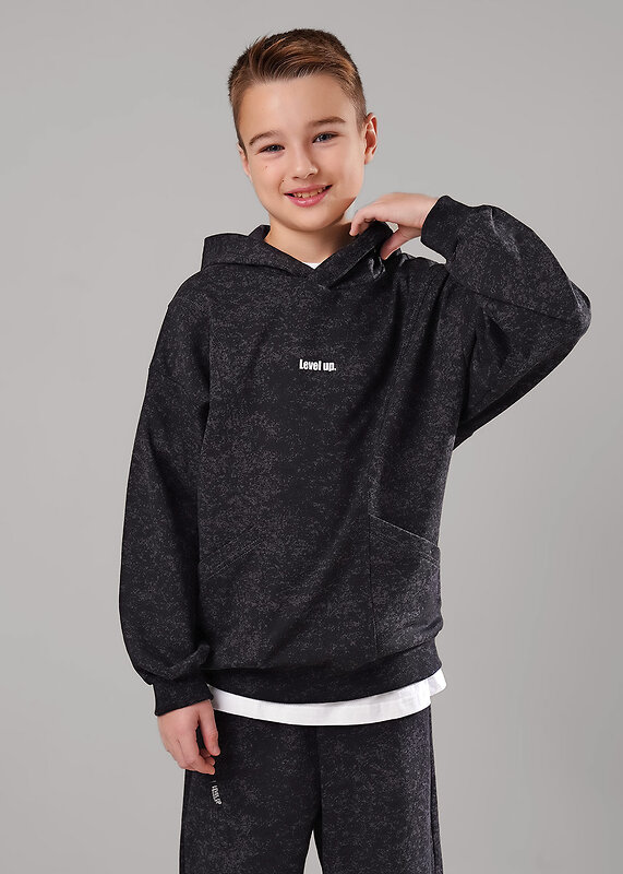 CLEVER Куртка 579194 867300/10ун_п т.серый/чёрный