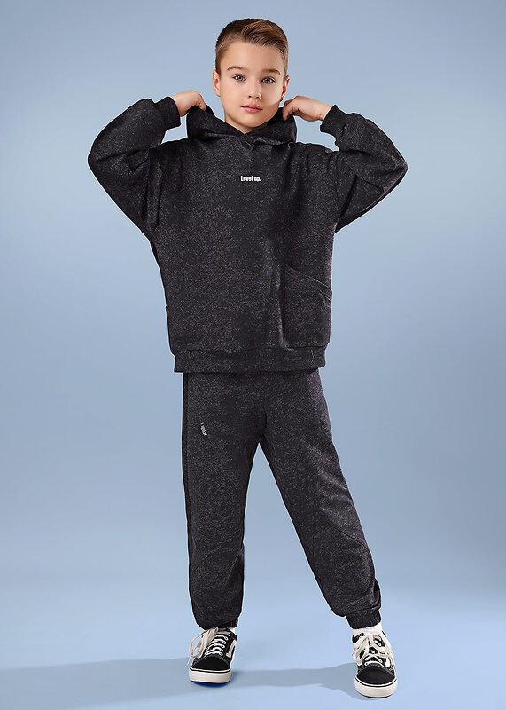 CLEVER Куртка 579194 867300/10ун_п т.серый/чёрный