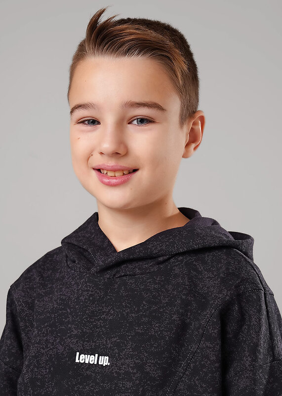 CLEVER Куртка 579194 867300/10ун_п т.серый/чёрный