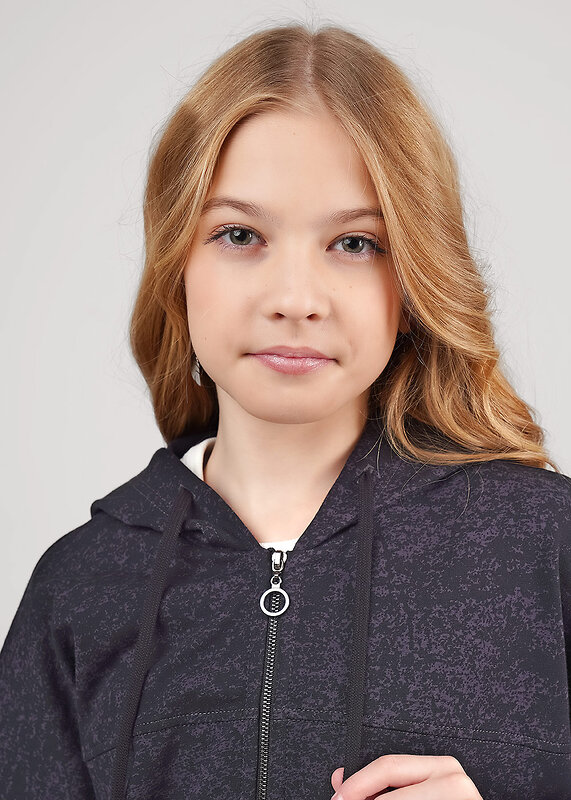 CLEVER Куртка 579197 867306/11ун т.серый/чёрный