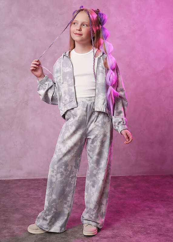 CLEVER Куртка 579198 867306/11ун св.серый/серый