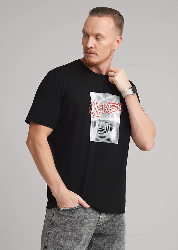CLEVER Футболка 579217 562650/05кк_п чёрный