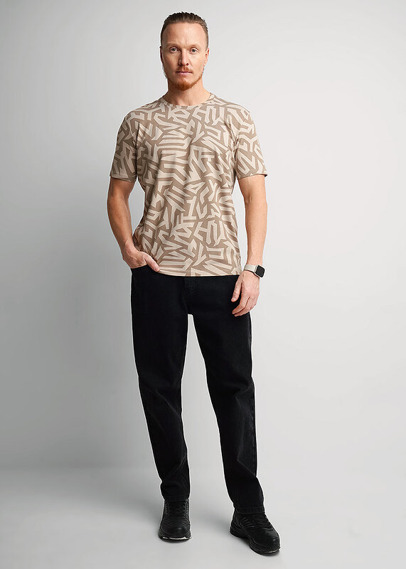 CLEVER Футболка 579230 561982/03гн maxi бежевый/т.бежевый