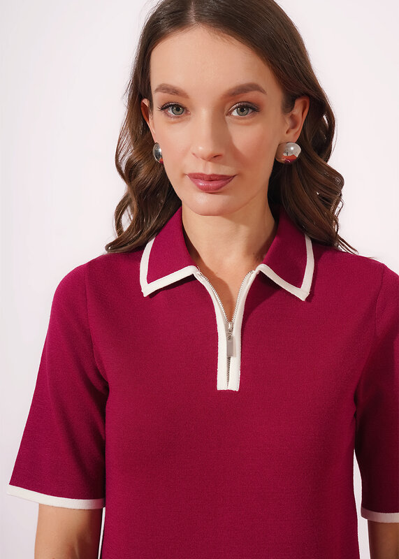 CLEVER Джемпер 579238 264634/196вп т.малиновый